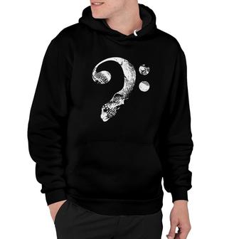 Skull Bass Clef Bass Player Musican Music Lover Guitar Gift Hoodie | Mazezy
