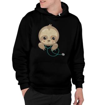 Sloth Lover Nurse Doctor Medical Pediatric Rn Gifts Hoodie | Mazezy