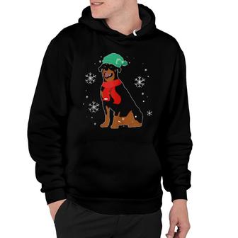 Snowflake Dog Owner Winter Animal Pet Rottweiler Dog Hoodie | Mazezy