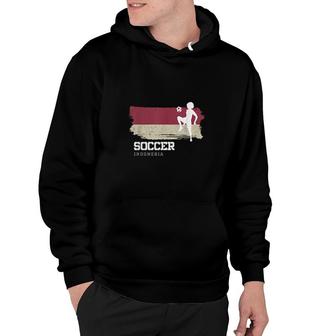 Soccer Indonesia Flag Football Womens Soccer Girls Hoodie | Mazezy