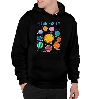 Solar System Planets Science Space Boys Girls Stem Kids Hoodie | Mazezy