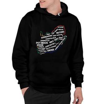South Africa Food South African Flag Map Nostalgia Hoodie | Mazezy