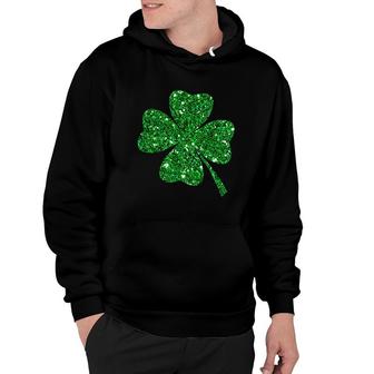 Sparkle Clover Shamrock Irish For St Patricks And Pattys Day Hoodie | Mazezy