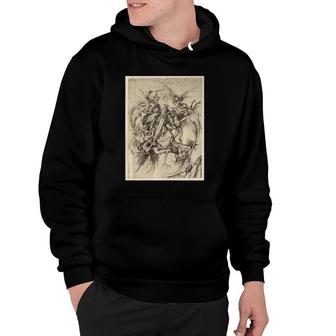 St Anthony On The Back Premium Material Long & Slim Tm Fit Premium Hoodie | Mazezy DE