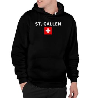 St Gallen City Switzerland Swiss Flag Hoodie | Mazezy