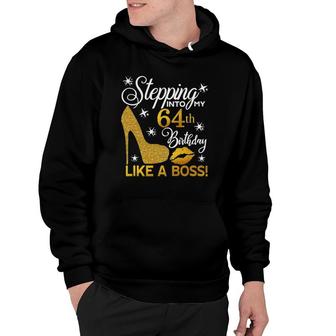 Stepping Into My 64Th Birthday Like A Boss Diamond Shoes Hoodie | Mazezy
