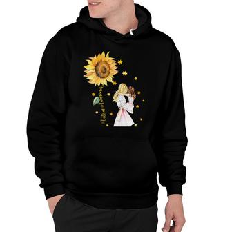 Sunflower Mom And Daughter Autim Hoodie | Mazezy