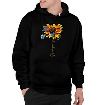 Sunflower Never Give Up Multiple Sclerosis Butterflies Hoodie | Mazezy