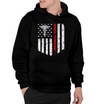 Surgical Technologist American Flag Patriotic Medicine Gift Hoodie | Mazezy