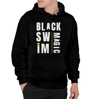 Swim Mom Of Black Swimmer African American Swimming Hoodie | Mazezy