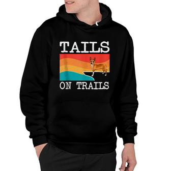 Tails On Trails Portuguese Podengo Pequeno Dog Hiking Hoodie | Mazezy