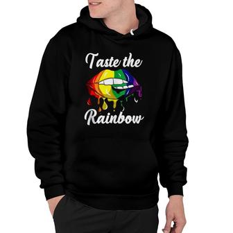 Taste The Rainbow Lips Mouth Lgbt Gay Lesbian Pride Csd Bi Hoodie | Mazezy