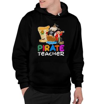 Teaching Gift Idea Pirate Student Learning Teacher Hoodie | Mazezy