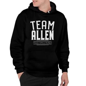 Team Allen Last Name Family Surname Hoodie | Mazezy