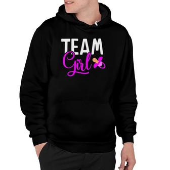 Team Girl Gender Reveal Gift For Mother And Daddy Hoodie | Mazezy