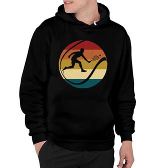 Tennis Player Retro Sunset Tennis Racquet Ball Coach Hoodie | Mazezy