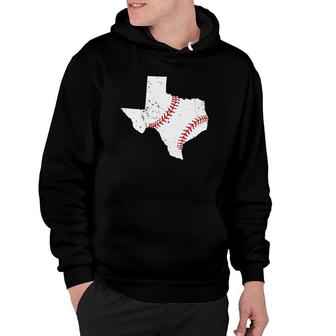 Texas Baseball State Funny Vintage Texas Baseball Hoodie | Mazezy