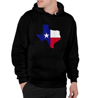 Texas Map With Flag Hoodie | Mazezy