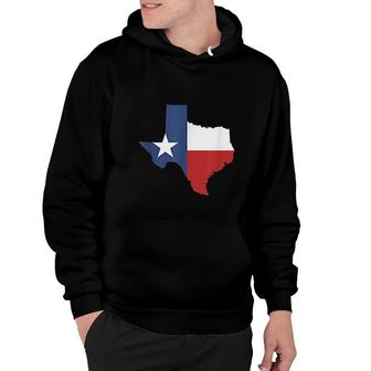 Texas State Lone Star Flag Map Hoodie | Mazezy