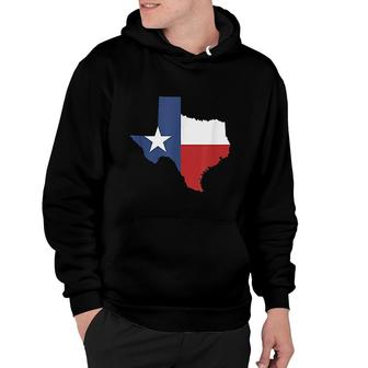 Texas State Lone Star Flag Map Hoodie | Mazezy