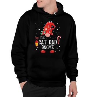 The Cat Dad Gnome Matching Family Christmas Gnome Pajama Hoodie | Mazezy
