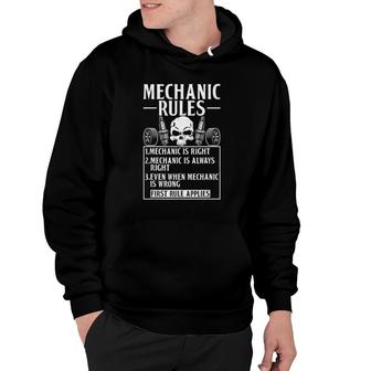 The Mechanic Rules Repair Mechanic Hoodie | Mazezy