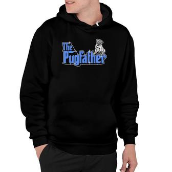 The Pugfather Funny Father Owner Pug Dog Humor Hoodie | Mazezy
