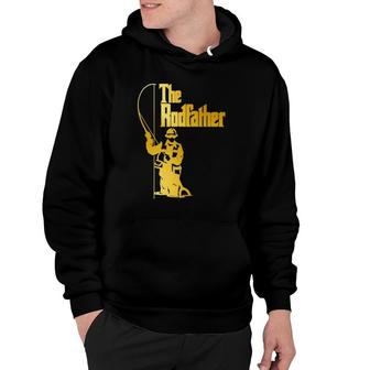 The Rodfather - Funny Fishing Father's Day Gift Hoodie | Mazezy