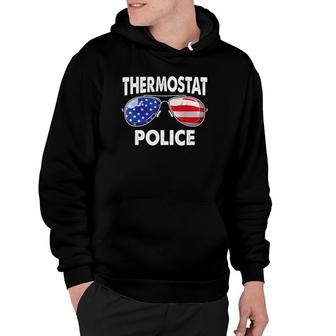 Thermostat Police Usa Flag Sunglasses Father's Day Hoodie | Mazezy