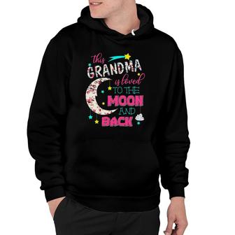 This Grandma Is Loved To The Moon And Back - Mother's Gift Hoodie | Mazezy