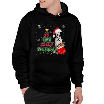 This Jolly Enough Dalmatian Dog Merry Christmas Hoodie | Mazezy