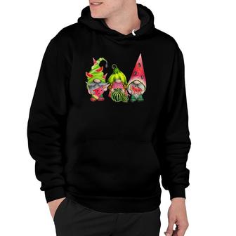 Three Watermelon Garden Gnomes Tomte Swedish Scandinavian Hoodie | Mazezy
