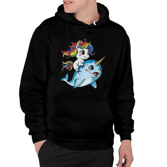 Unicorn Narwhal Rainbow Unicorns Squad Hoodie | Mazezy
