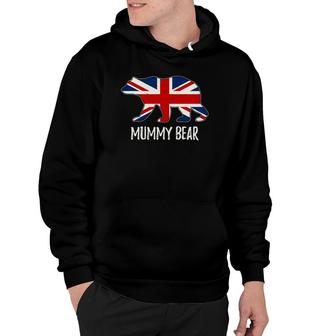 United Kingdom Flag Bear British Mama Hoodie | Mazezy