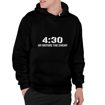 Up Before The Enemy Motivational Quote Hoodie - Thegiftio UK