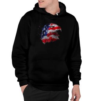 Usa Bald Eagle 4Th Of July Patriotic American Flag Premium Hoodie | Mazezy CA