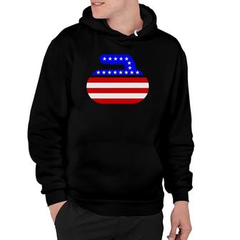 Usa Flag Curling Stone Patriotic Curling Hoodie | Mazezy