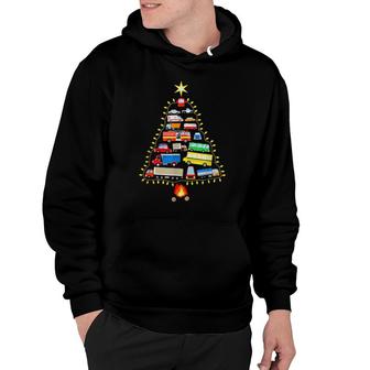 Vehicles Christmas Tree Merry Christmas Hoodie | Mazezy