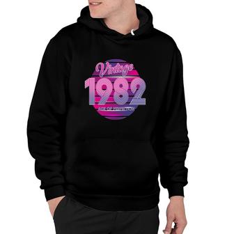Vintage 1982 Age For Perfection Happy 40Th Birthday Hoodie - Seseable