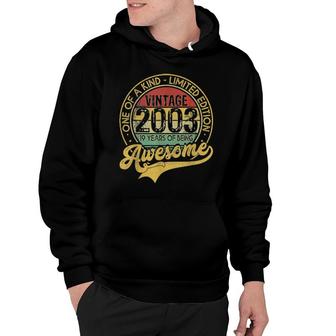 Vintage 2003 19 Years Born In 2003 19Th Birthday Decorations Hoodie | Mazezy DE