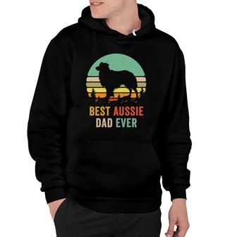 Vintage Aussie Shepherd Papa Best Dad Ever Aussie Hoodie | Mazezy