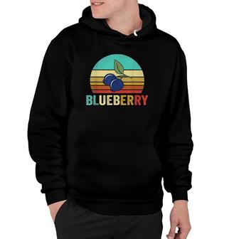 Vintage Blueberry Sunset Retro Gift Hoodie | Mazezy