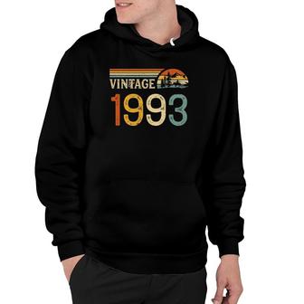 Vintage Made In 1993 29Th Birthday Gift Retro Classic 1993 Gift Hoodie | Mazezy