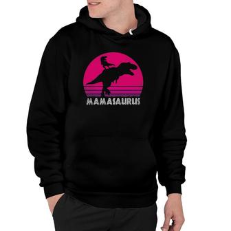Vintage Retro 1 Kid Mamasaurus Sunset Funny Gift For Mother Hoodie | Mazezy
