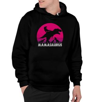 Vintage Retro 4 Kids Mamasaurus Sunset Funny Gift For Mother Hoodie | Mazezy