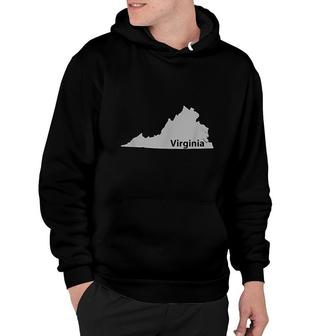 Virginia Map State Home Pride Gift Hoodie | Mazezy