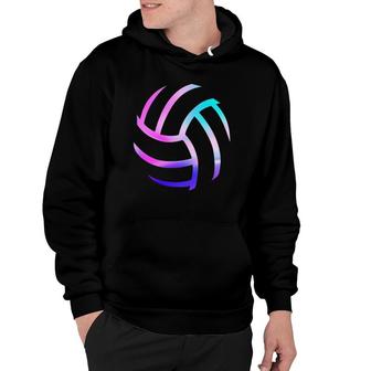 Volleyball Outline Watercolor Look Perfect Gift Teen Girls Hoodie | Mazezy