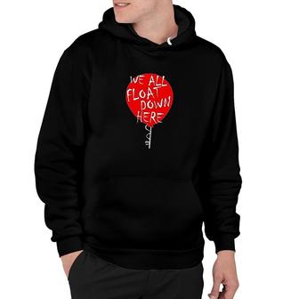 We All Float Down Here Red Balloon Hoodie | Mazezy