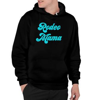 Western Mother Gift Rodeo Mama Turquoise Hoodie | Mazezy