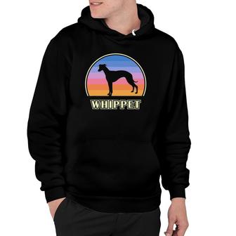 Whippet Vintage Sunset Dog Lover Hoodie | Mazezy